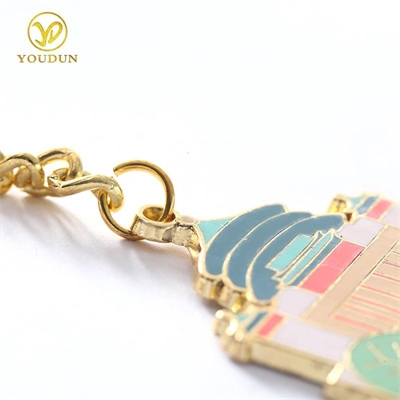 zinc alloy  Chinese style building keychain