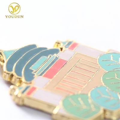 zinc alloy  Chinese style building keychain