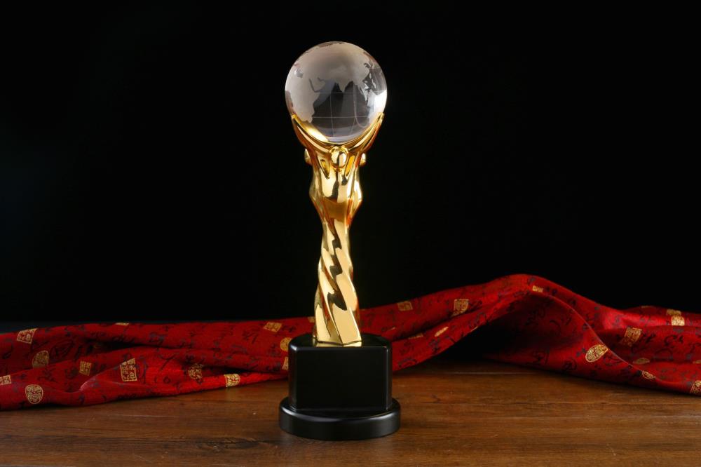 glass ball trophy